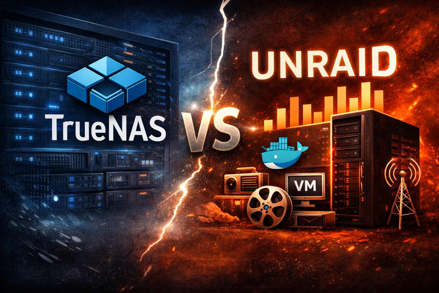 Unraid vs TrueNAS: por que escolhemos Unraid para o servidor